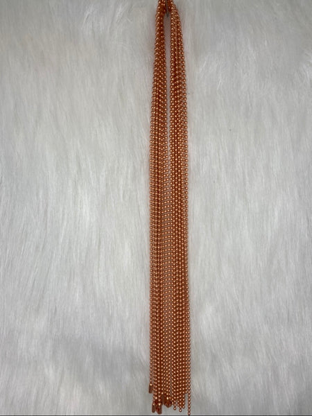Copper Ball Chain (24")